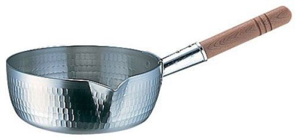 Photo2: Yukihira Pan nabe Japanese lipped deep pot battery aluminum for professional (2)