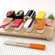 Photo1: Japanese Sushi chopsticks lesson play house set for kids (1)