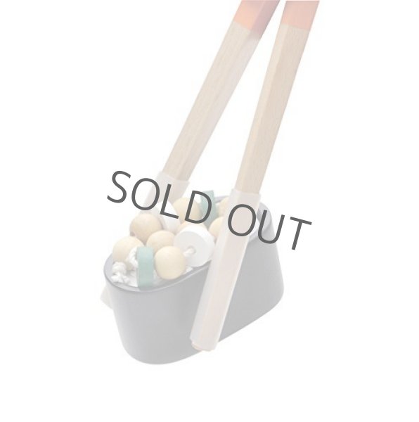 Photo2: Japanese Sushi chopsticks lesson play house set for kids (2)