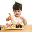 Photo3: Japanese Sushi chopsticks lesson play house set for kids (3)