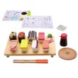 Photo5: Japanese Sushi chopsticks lesson play house set for kids (5)