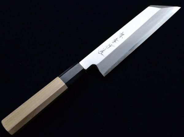 Photo1: SAKAI TAKAYUKI Chef Ginsan Japanese knife Silver-3 steel Mukimono knife 180mm (1)