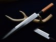 Photo6: SAKAI TAKAYUKI Japanese knife Yasuki White-2 steel With Carving Dragon Sashimi (6)