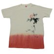 Photo2: Natural and Hand dyes Mitsuru unisexed T-shirt made in Japan morning glory asaga (2)