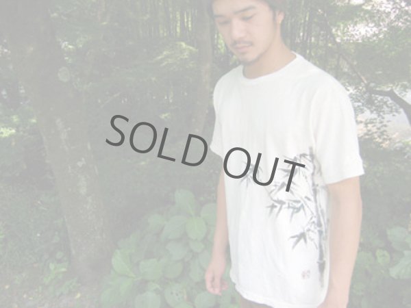 Photo4: Natural and Hand dyes Mitsuru unisexed T-shirt made in Japan Bamboo hand-painted (4)