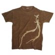 Photo3: Natural and Hand dyes Mitsuru unisexed T-shirt made in Japan climbing eel (3)