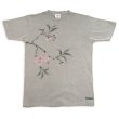 Photo1: Natural and Hand dyes Mitsuru unisexed T-shirt made in Japan cherry kakishibu (1)