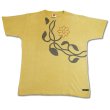 Photo4: Natural and Hand dyes Mitsuru unisexed T-shirt made in Japan karakusa (4)