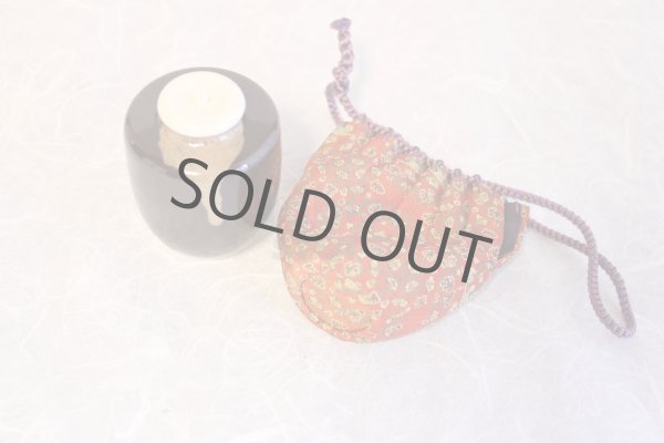 Photo7: Kiyomizu Kyoto porcelain Japanese tea ceremony chaire tea caddy tatsumura kire (7)