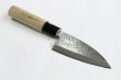 Photo1: Okeya Yasuki white-2 steel Japanese Small Deba hammered Knife any size (1)
