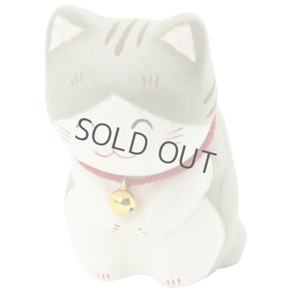 Photo2: Japanese Washi Paper craft bow Mike neko cat H10.5cm any color (2)