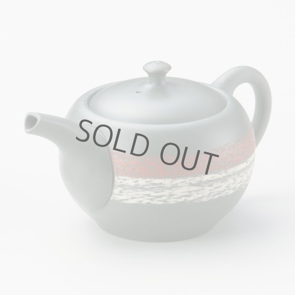 Photo2: Tokoname Japanese tea pot Genzo ceramic tea strainer hakeme green 280ml (2)