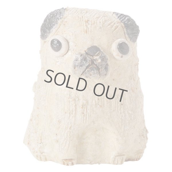 Photo2: pug dog Shigaraki pottery Japanese doll H6cm (2)