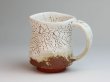 Photo2: Hagi ware Japanese pottery mug coffee tea cup Kashun yuki 280ml (2)