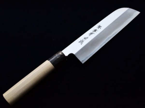 Photo1: SAKAI TAKAYUKI Tokujou Yasuki white-2 steel Japanese Kamagata Usuba knife variety of sizes (1)
