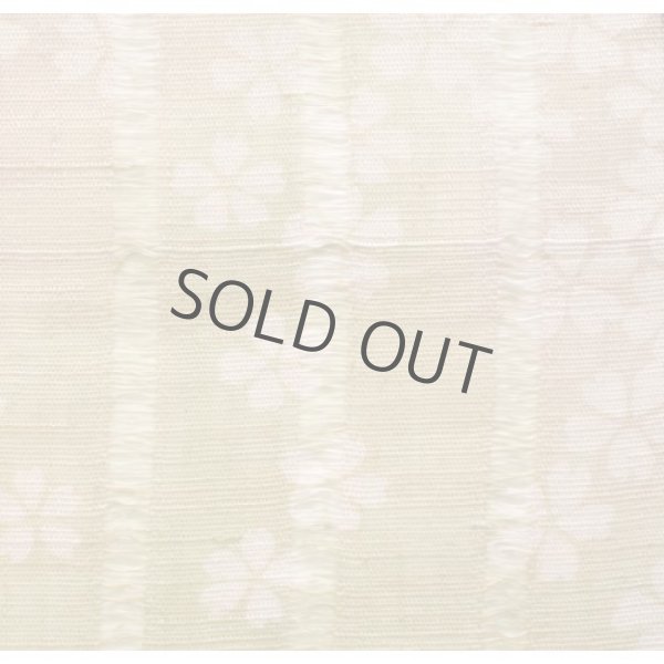 Photo2: Noren Japanese Doorway Curtain waza kyoto saki sakura cherry linen 88 x 150 cm (2)