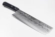 Photo2: Shigeki Tanaka VG10 17 layer Damascus Hand forged black Nakiri knife 165mm (2)