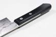 Photo3: Shigeki Tanaka VG10 17 layer Damascus Hand forged black Nakiri knife 165mm (3)