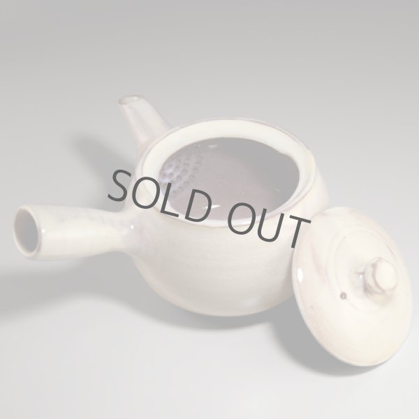 Photo4: Hagi ware Senryuzan climbing kiln Japanese tea pot kyusu 360ml (4)