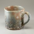 Photo1: Hagi Senryuzan climbing kiln Japanese pottery mug coffee cup tebori hachi (1)