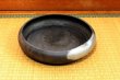 Photo1: Ikebana Suiban Vase Shigaraki Japanese pottery Round dimple ginsai D 30cm (1)