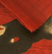 Photo2: Noren Japanese Doorway Curtain waza makie red plum Linen 88 x 150 cm (2)