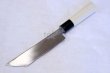 Photo9: Okeya Yasuki white-2 steel Japanese eel knife Unagi saki kanto type any size (9)