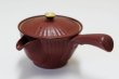 Photo1: Arita imari sd Porcelain Japanese tea pot kyusu　tetsuakashinogi kin 380ml (1)