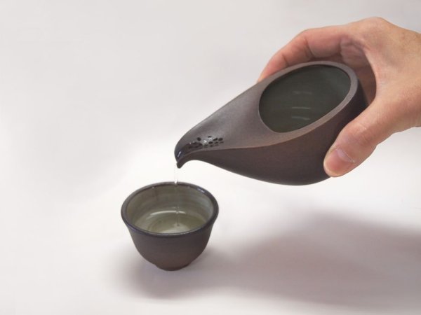 Photo4: Banko Japanese tea pot shiboridashi Yakishime Shikou130 or 200 ml (4)
