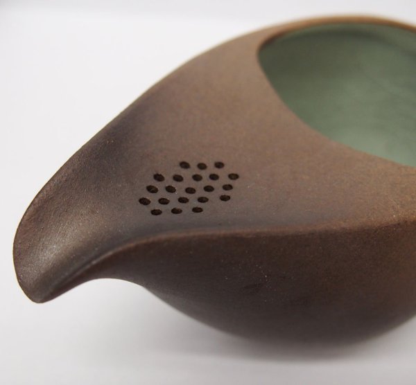 Photo3: Banko Japanese tea pot shiboridashi Yakishime Shikou130 or 200 ml (3)