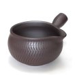 Photo3: Banko Japanese tea pot Yusamashi shidei carved 350ml (3)