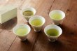 Photo3: Mino ceramics Sencha wan Japanese tea cup asagao  80ml set of 2 (3)