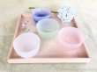 Photo8: Hirota glass Sencha wan yunomi cup sake Fubuki snow makeup140 ml set of 4 (8)