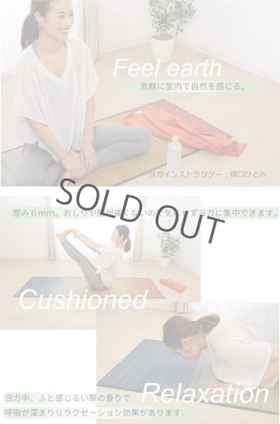 Photo3: Japanese rush grass tatami yoga mat ikehiko any type 60 x 180cm (3)