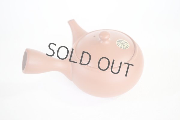 Photo8: Tokoname tea pot kyusu Jinsui Kiwami shudei red shin maru 250ml (8)