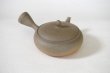 Photo4: Tokoname Japanese tea pot Gyokko pottery tea strainer flat shape yakishime 210ml (4)