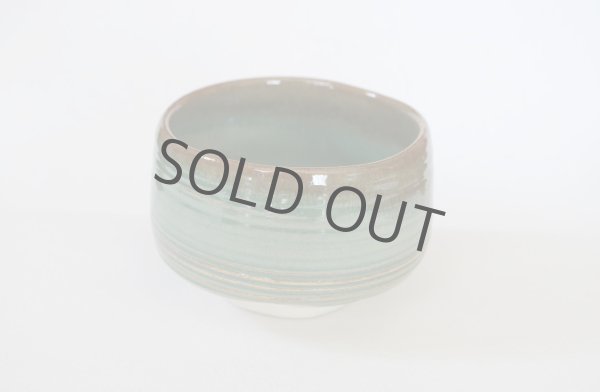 Photo6: Mino yaki ware Japanese tea bowl Aokinkama kiln wata chawan Matcha Green Tea (6)