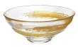 Photo4: glass Japanese tea ceremony matcha chawan bowl gold hakeme (4)