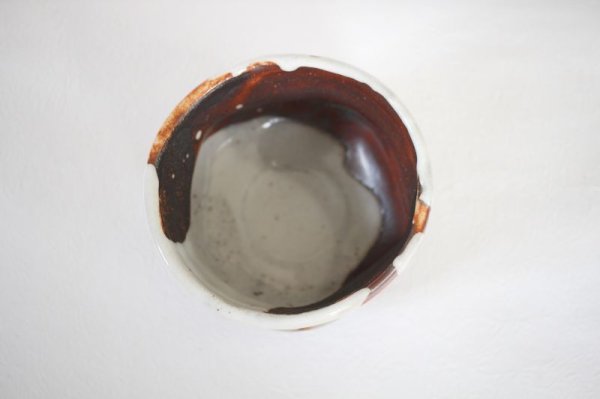 Photo5: Mino ware pottery Japanese tea ceremony bowl Matcha chawan kakewake shino (5)