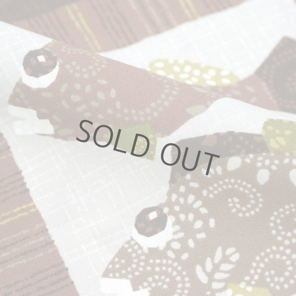 Photo5: Japanese floor pillow cushion cover zabuton cotton meisen fish 55 x 59cm (5)