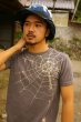 Photo1: Natural and Hand dyes Mitsuru unisexed T-shirt made in Japan spider's web (1)