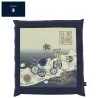 Photo2: Japanese floor pillow cushion cover zabuton cotton Hokusai miyabi 55 x 59cm (2)