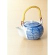 Photo1: Arita Porcelain sd Dobin Japanese tea pot sumi blue peony 550ml  (1)