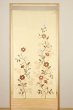 Photo1: Noren Japanese Curtain Doorway NM SD enbu flowers 85 x 150 cm (1)