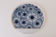 Photo14: Arita Porcelain dinnerware plate washi wamon indigo blue any type W22cm (14)