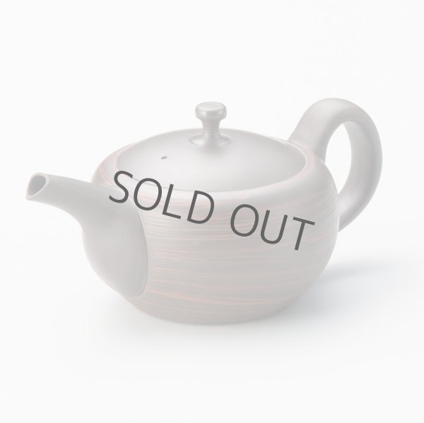 Photo3: Tokoname Japanese tea pot Tosen wide ceramic tea strainer nerikomi 210ml (3)