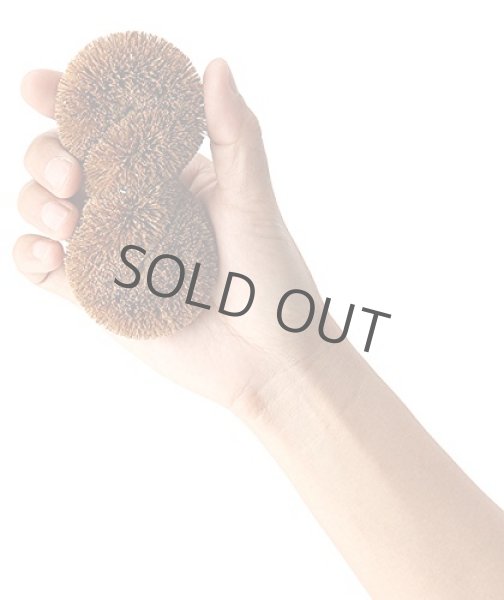 Photo2: Kamenoko tawashi scrub brush yoridokoro brown 60×130×45 (mm) (2)