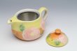 Photo3: Seto pottery Japanese tea pot koharu rose stainless tea strainer 500ml (3)