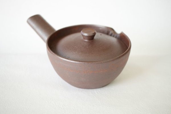 Photo13: Kiyomizu Kyoto kumagai pottery tea pot kyusu yakishime (13)
