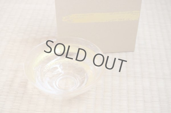 Photo11: glass Japanese tea ceremony matcha chawan bowl gold hakeme (11)